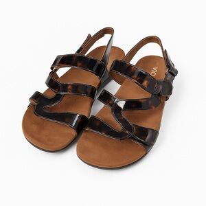 Vionic Paros Tortoise Shell Adjustable Strappy Sandals – Sz 9 (Pre-Owned)